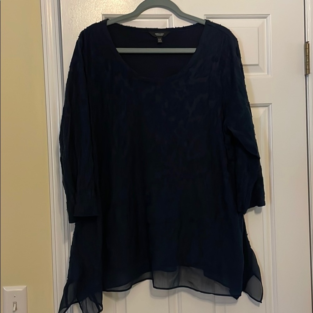Navy blue blouse